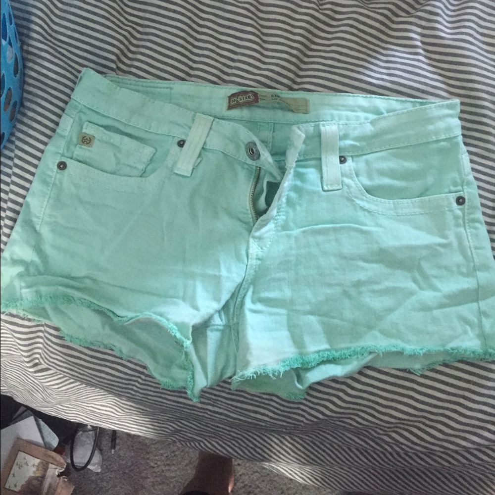 Big star mint green shorts